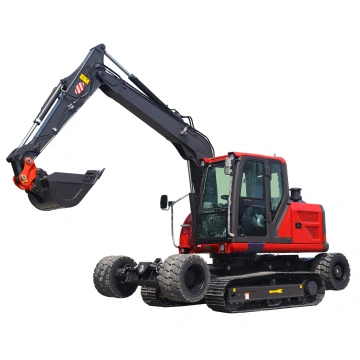 Rhinoceros brand X9 9 ton wheel and crawler excavator with Unique Patent design